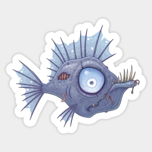 Zombie Fish Sticker